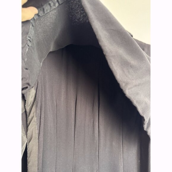 Vintage 40s 50s Women’s Black Button Down Dress Jacket XL David Levine Original - Picture 9 of 12